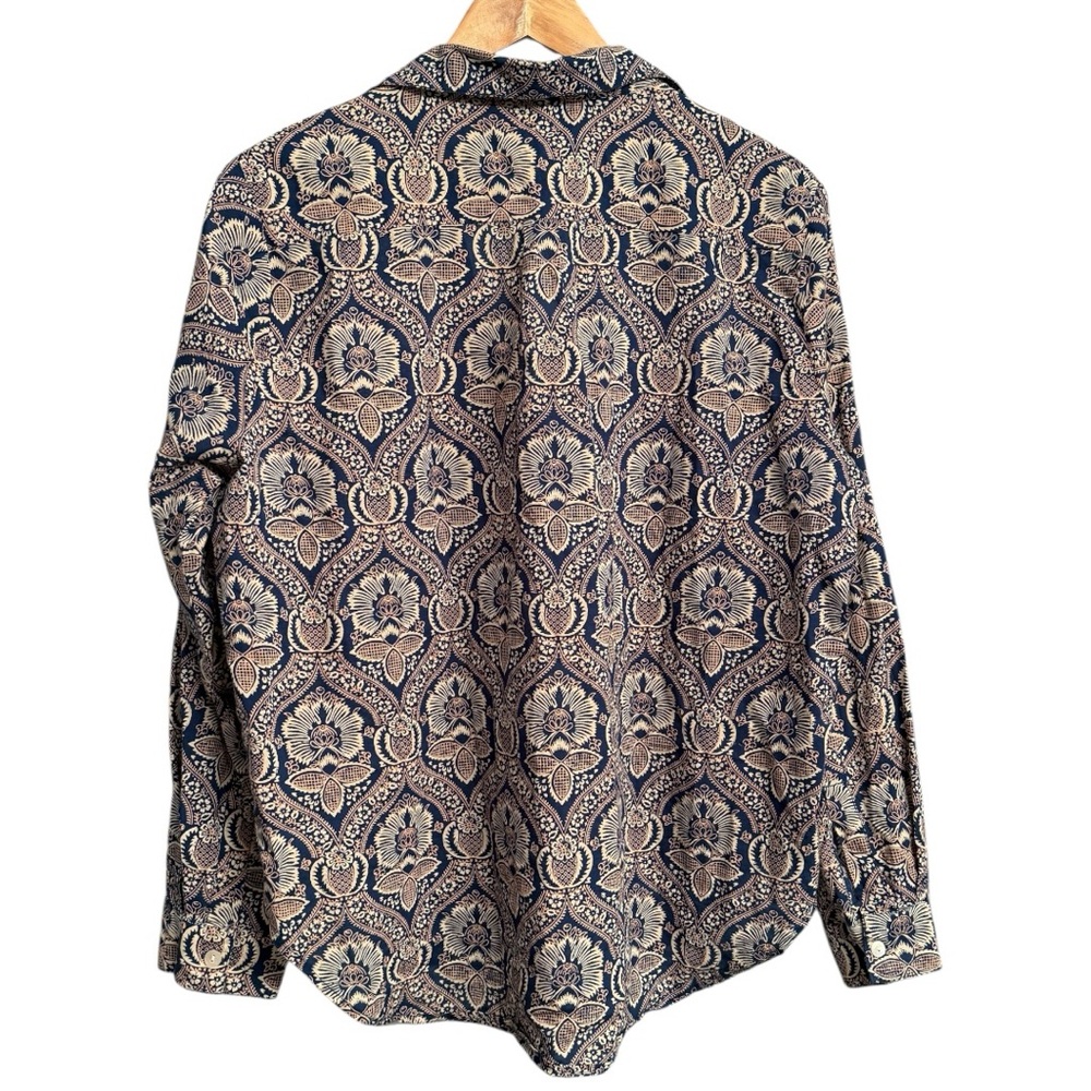 Roller Rabbit Paisley Button Down Shirt 100% Cotton Size Large - Picture 3 of 7